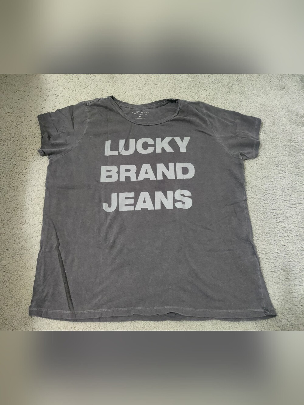 Lucky Brand Charcoal Crewneck Tee